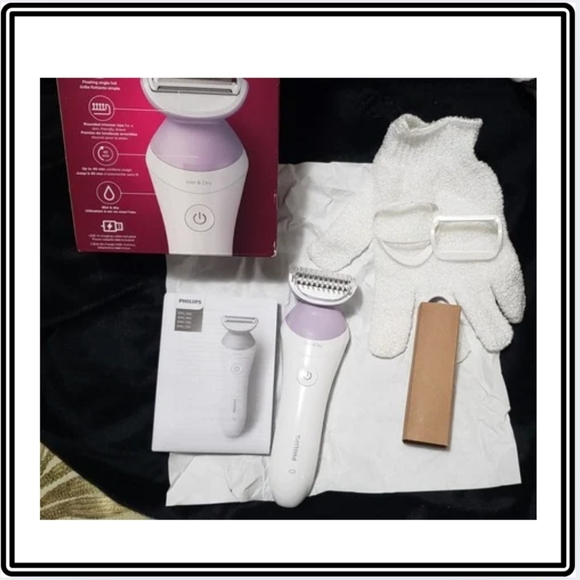 š„NIB / PHILIPS 6000 / LADIES WET & DRY SHAVER / 4 ACCESSORIES - Picture 8 of 10